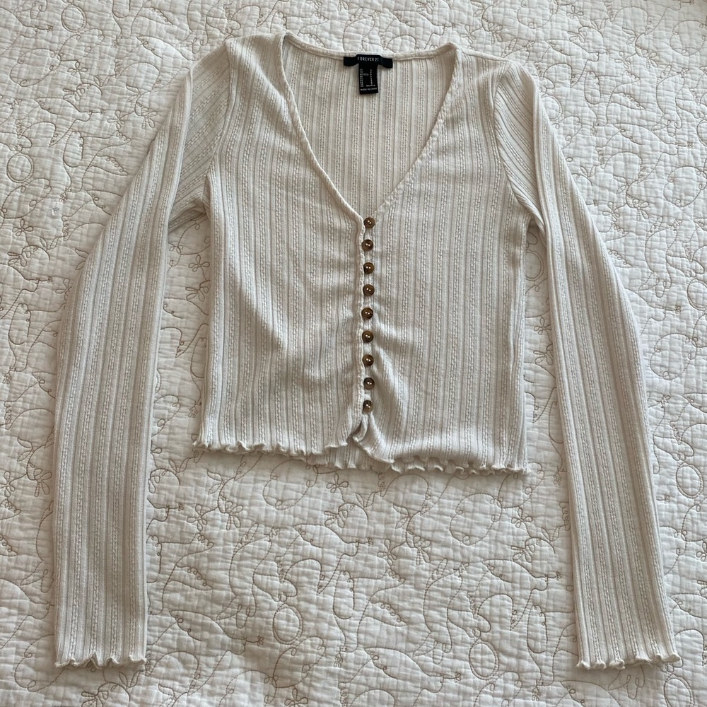 White Button Up Long Sleeve